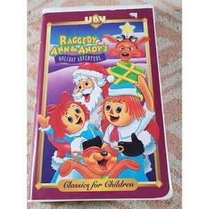 Raggedy Ann & Andy’s Holiday Adventure VHS  Gold 1995 Rare Find